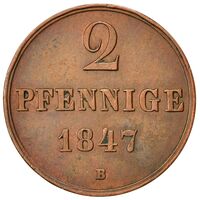سکه 2 فینیگ ارنست آگوست از هانوفر