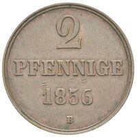 سکه 2 فینیگ گئورگ پنجم از هانوفر