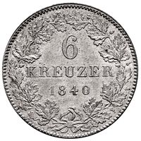 سکه 6 کروزر ارنست آگوست از هسه-هامبورگ