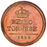 سکه 1/2 تورنسی فردیناند دوم