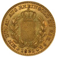 سکه 1 دوکات طلا لئوپولد یکم از بادن