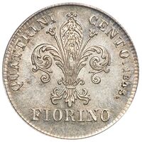 سکه 1 فیورینو لئوپولد دوم