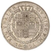 سکه 1 تالر فردریش ویلهلم از هسن-کسل