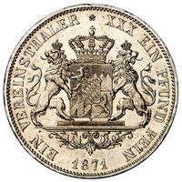 سکه 1 فرینز تالر لودویگ دوم از باواریا