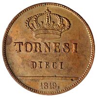 سکه 10 تورنسی فردیناند یکم/چهارم