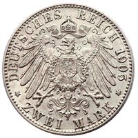 سکه 2 مارک فردریش ویلهلم لودویگ از بادن