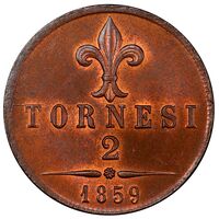 سکه 2 تورنسی فرانچسکو دوم