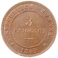 سکه 3 بایوکی جمهوری روم