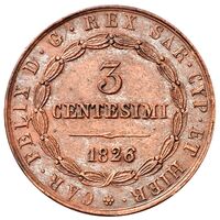 سکه 3 سنتسیمو کارلو فلیچه