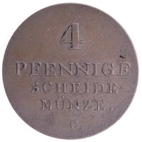 سکه 4 فینیگ گئورگ چهارم از هانوفر