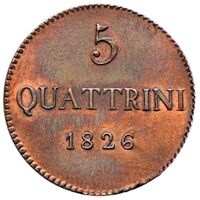 سکه 5 کواترینو کارلو لودوویکو