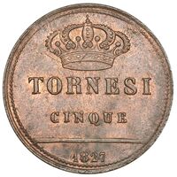 سکه 5 تورنسی فرانچسکو یکم