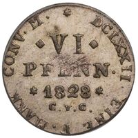 سکه 6 فینیگ کارل دوم از برانشوایگ ولفنبوتل