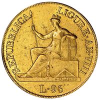 سکه 96 لیره طلا جمهوری جنوا