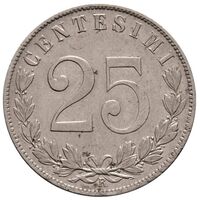 سکه 25 سنتسیمو ویکتور امانوئل سوم
