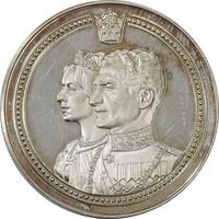 مدال شاه و فرح سفر به آلمان - PF64 - محمد رضا شاه