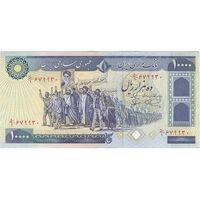 اسکناس 10000 ریال (نمازی - نوربخش) - تک - AU50 - جمهوری اسلامی