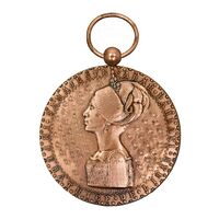 مدال آویز سازمان جهانی زنان (برنزی) فرح پهلوی - AU58