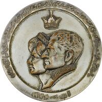 مدال یادبود تاجگذاری 1346 - چوگان - EF - محمد رضا شاه