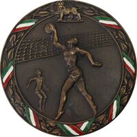 مدال یادبود هشتمین دوره مسابقات قهرمانی والیبال نظامی جهان - AU - محمد رضا شاه