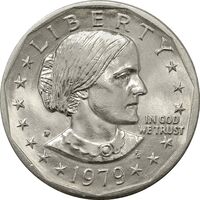 سکه یک دلار 1979P سوزان آنتونی - MS63 - آمریکا