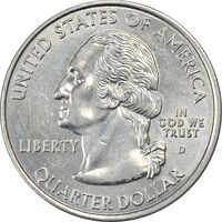 سکه کوارتر دلار 2003D ایالتی (مین) - MS61 - آمریکا