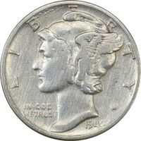 سکه 1 دایم 1944 مرکوری - VF35 - آمریکا