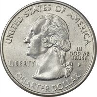 سکه کوارتر دلار 2002P ایالتی (لوئیزیانا) - MS61 - آمریکا