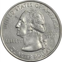 سکه کوارتر دلار 2002D ایالتی (تنسی) - MS61 - آمریکا