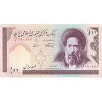 اسکناس 100 ریال (نمازی - نوربخش) شماره کوچک - فیلیگران امام - تک - UNC62 - جمهوری اسلامی
