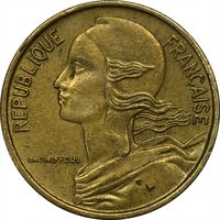 سکه 5 سانتیم 1972 (ماریان) جمهوری کنونی - AU50 - فرانسه