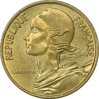 سکه 5 سانتیم 1983 (ماریان) جمهوری کنونی - AU58 - فرانسه