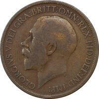 سکه 1/2 پنی 1920 جرج پنجم - VF25 - انگلستان