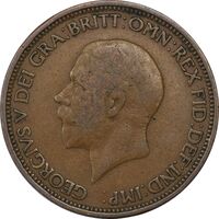 سکه 1/2 پنی 1935 جرج پنجم - VF30 - انگلستان