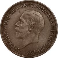 سکه 1 پنی 1935 جرج پنجم - VF35 - انگلستان