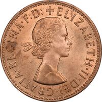 سکه 1 پنی 1964 الیزابت دوم - MS61 - انگلستان