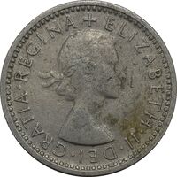 سکه 6 پنس 1962 الیزابت دوم - EF45 - انگلستان