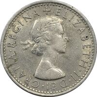 سکه 6 پنس 1966 الیزابت دوم - EF45 - انگلستان