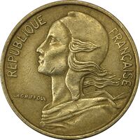 سکه 5 سانتیم 1968 (ماریان) جمهوری کنونی - EF45 - فرانسه
