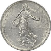 سکه 1 فرانک 1969 جمهوری کنونی - MS61 - فرانسه