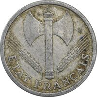 سکه 1 فرانک 1943 دولت ویشی - EF45 - فرانسه