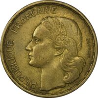 سکه 20 فرانک 1950 (سه پر) جمهوری چهارم - EF40 - فرانسه