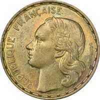 سکه 50 فرانک 1953 جمهوری چهارم - AU58 - فرانسه