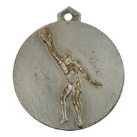 مدال آویز ورزشی پرتاب وزنه وزارت فرهنگ (نقره ای) - AU - محمد رضا شاه
