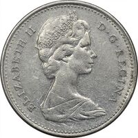 سکه 10 سنت 1971 الیزابت دوم - EF45 - کانادا
