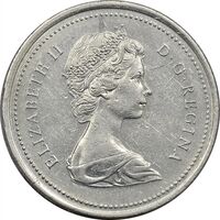 سکه 25 سنت 1973 ( پلیس سوار کانادا) الیزابت دوم - AU50 - کانادا