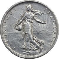 سکه 5 فرانک 1960 جمهوری کنونی - AU55 - فرانسه