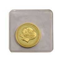 مدال طلا 2.5 گرمی بانک ملی (با کاور فابریک پلمپ) - MS65 - محمد رضا شاه