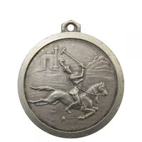 مدال یادبود سازمان تربیت بدنی ایران - چوگان - محمدرضا شاه