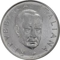 سکه 100 لیره 1974 جمهوری - مارکونی - AU55 - ایتالیا